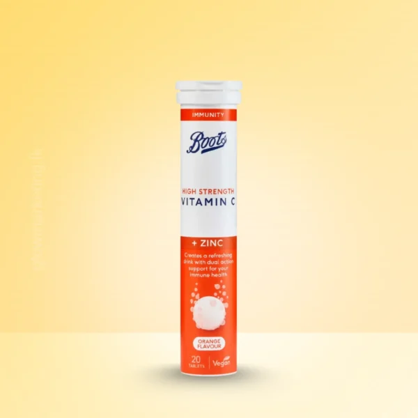 Boots Vitamin C and Zinc Tablets – 20 Tablets – Glow Marketing Sri Lanka