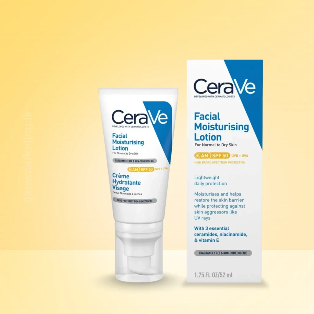 CeraVe SPF 50 Moisturiser – Facial Sunscreen Moisturiser Sri Lanka