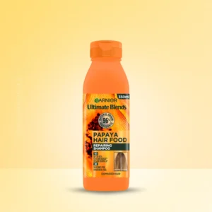 Garnier Ultimate Blends Papaya Hair Food Repairing Shampoo for Damaged Hair 350ml scaled