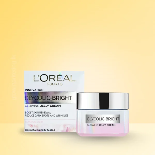 L’Oreal Glycolic Bright Jelly Cream 50ml – Glowing Moisturizer Sri Lanka