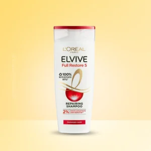 L’Oreal Full Restore 5 Shampoo 400ml fights five signs of damage: breakage, dryness, dullness, roughness, and split ends. With Pro-Keratin & Ceramide for strong, shiny hair.