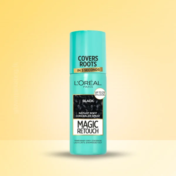 L’Oreal Magic Retouch Black Spray 75g – Root Concealer for Black Hair Sri Lanka