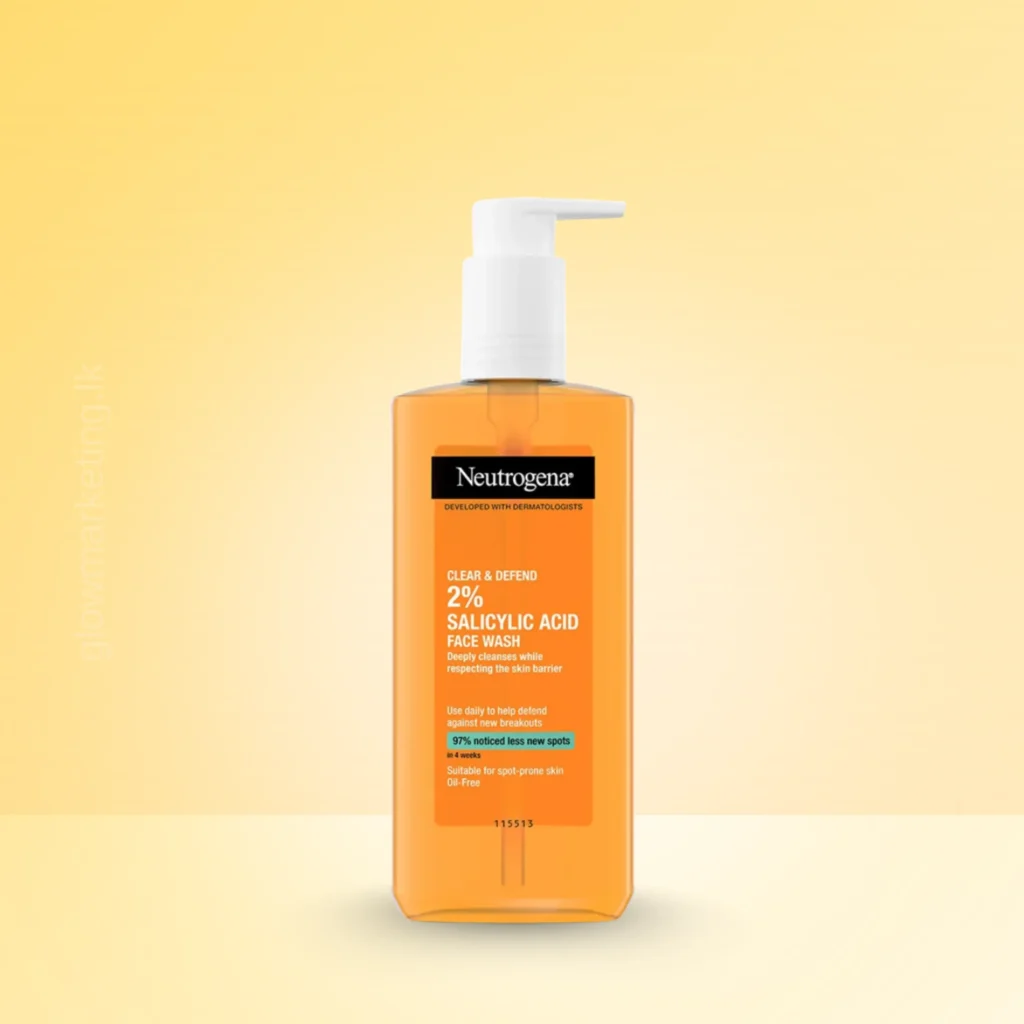 Neutrogena Clear & Defend Face Wash 200ml – Glow Marketing Sri Lanka