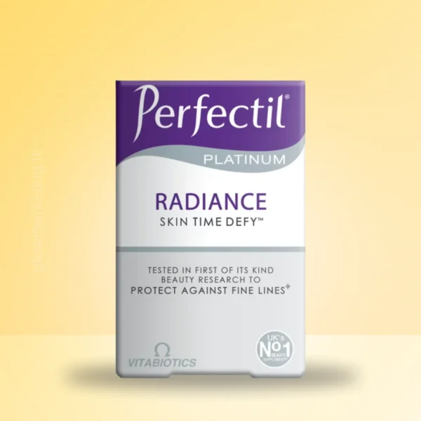 Perfectil Platinum Radiance Tablets – 60 tablets with collagen, antioxidants, and vitamins to support radiant, youthful skin from within. UK original.