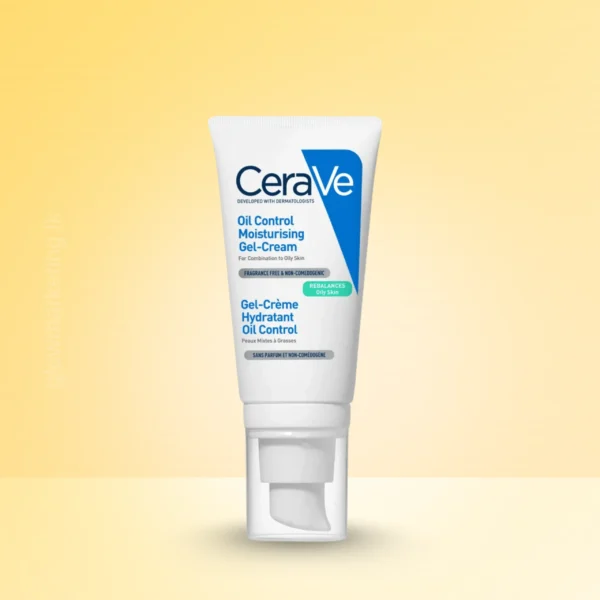 CeraVe Oil Control Moisturiser 52ml – Lightweight gel cream for oily and combination skin with matte finish and hydration