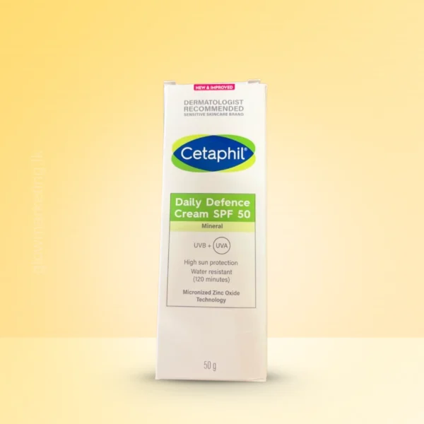 Cetaphil Daily Defence Cream SPF 50 – Lightweight, fragrance-free sun protection for sensitive skin