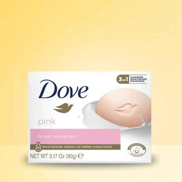 Dove Pink Beauty Bar – 90g Moisturizing Soap