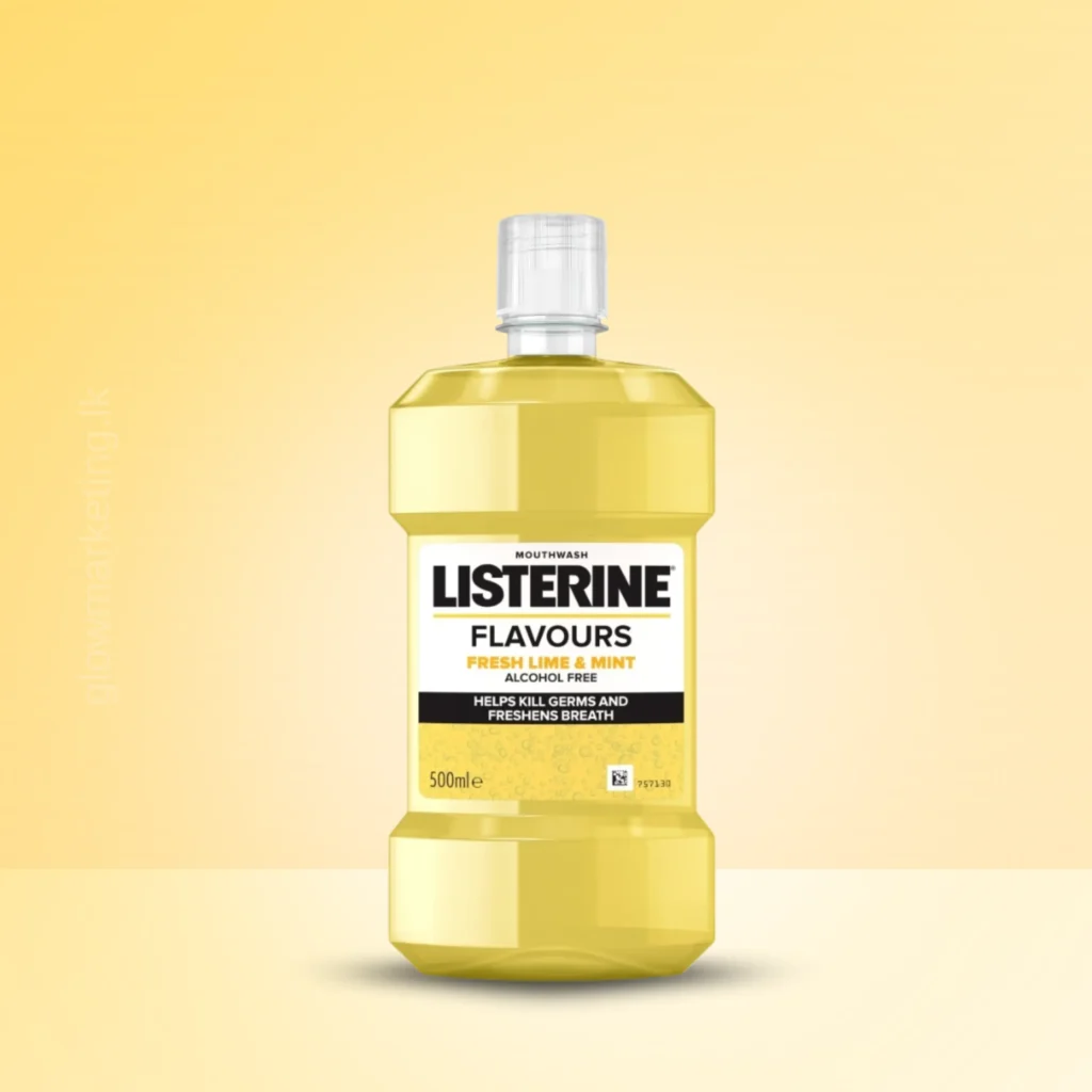 Listerine Fresh Lime & Mint Mouthwash 500ml – Oral Care for Fresh Breath