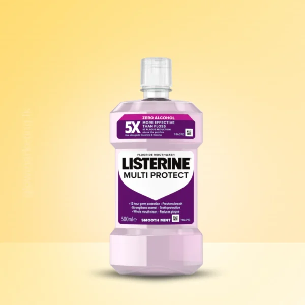 Listerine Multi Protect Mouthwash 500ml for healthy gums and fresh breath