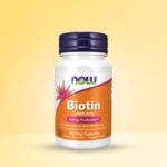 NOW Biotin 1000 mcg Veg Capsules – high-potency supplement for healthy hair, skin, nails and energy metabolism, vegan-friendly and non-GMO