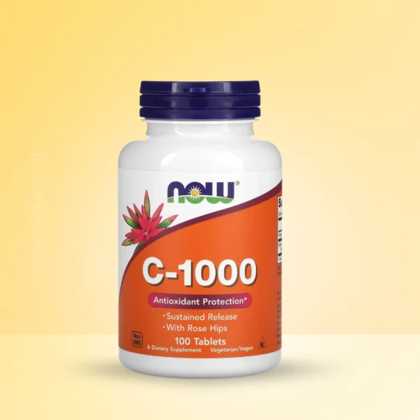NOW C-1000 Antioxidant Protection with Rose Hips 100 Tablets