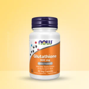 NOW Glutathione 500mg 30 Veg Capsules – Antioxidant and Detox Support