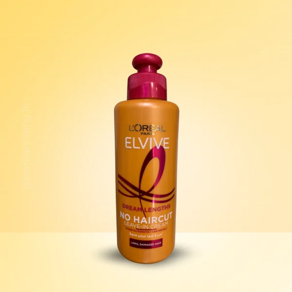 L'Oreal Elvive No Haircut Cream – Dream Lengths Leave-In Treatment for Split Ends & Breakage Repair