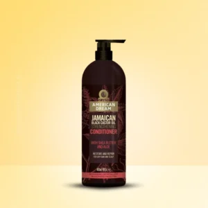American Dream Jamaican Black Castor Oil Conditioner Jamaican Black Castor Conditioner โ Strengthening conditioner with Shea Butter and Aloe for soft, manageable, and frizz-free hair