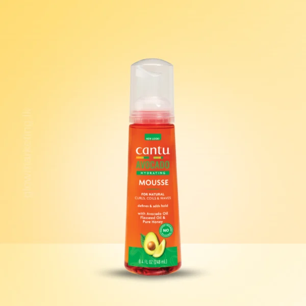 Cantu Avocado Hydrating Mousse 248ml – Lightweight frizz-free curl definition
