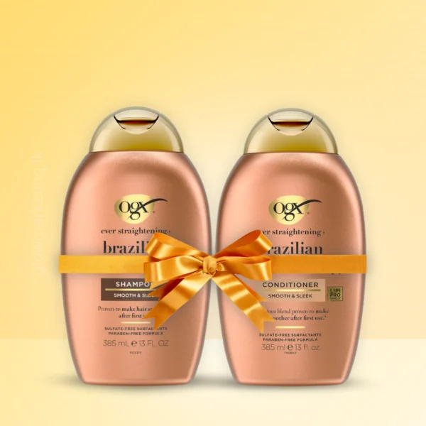 OGX Brazilian Keratin Combo Shampoo and Conditioner 385ml