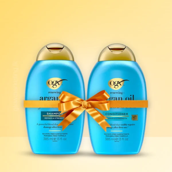 OGX Argan Oil Shampoo & Conditioner – Nourishing Moroccan Haircare for Smooth, Frizz-Free Hair