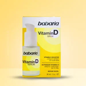 Babaria Vitamin D Serum – Facial serum with Vitamin D3-like extract, Prebiotic Active, and Vitamin E for radiant, revitalized, and anti-aging skin