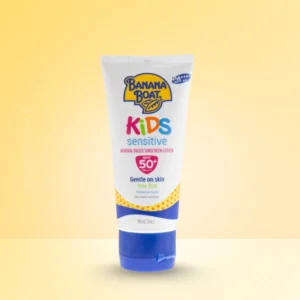 Banana Boat Kids Sensitive Sunscreen SPF 50+ – Mineral-Based Lotion for Delicate & Sensitive Skin 90ml
