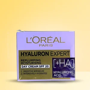 Hyaluronic Acid Day Cream – Loreal Paris Hyaluron Expert Day SPF 20 for hydrated, plump, and radiant skin with SPF 20 protection