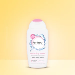 Femfresh Soothing Wash bottle–ph- and microbiome-balanced intimate cleanser with probiotics and cranberry extracts for daily hydration