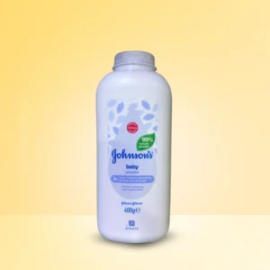 Johnson’s Baby Powder 400g – Gentle natural cornstarch powder for baby’s soft, dry, and comfortable skin.