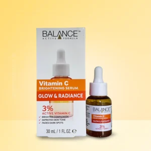 Balance Vitamin C Brightening Serum Glow and Radiance 3% Active Vitamin C 30ml Balance Vitamin C Brightening Serum 30ml โ Glow and Radiance skincare serum with 3% active Vitamin C for brighter, even-toned, radiant skin.