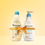 Aveeno Baby Daily Care Combo Pack – Baby Bath Wash and Moisturising Lotion 400ml + 250m