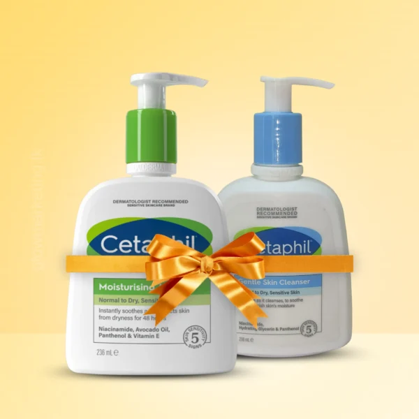 Cetaphil Daily Care Combo Pack with Gentle Skin Cleanser and Moisturizing Lotion 236ml – for normal, dry, and sensitive skin