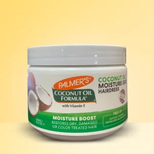 Palmers Moisture Gro HairDress 250g jar – Coconut Oil Hair Treatment for Dry, Curly & Kinky Hair
