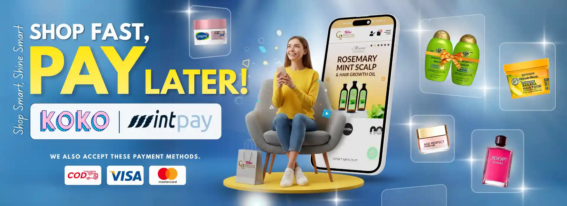 Home koko, mintpay, cosmetics, glowmarketing.lk