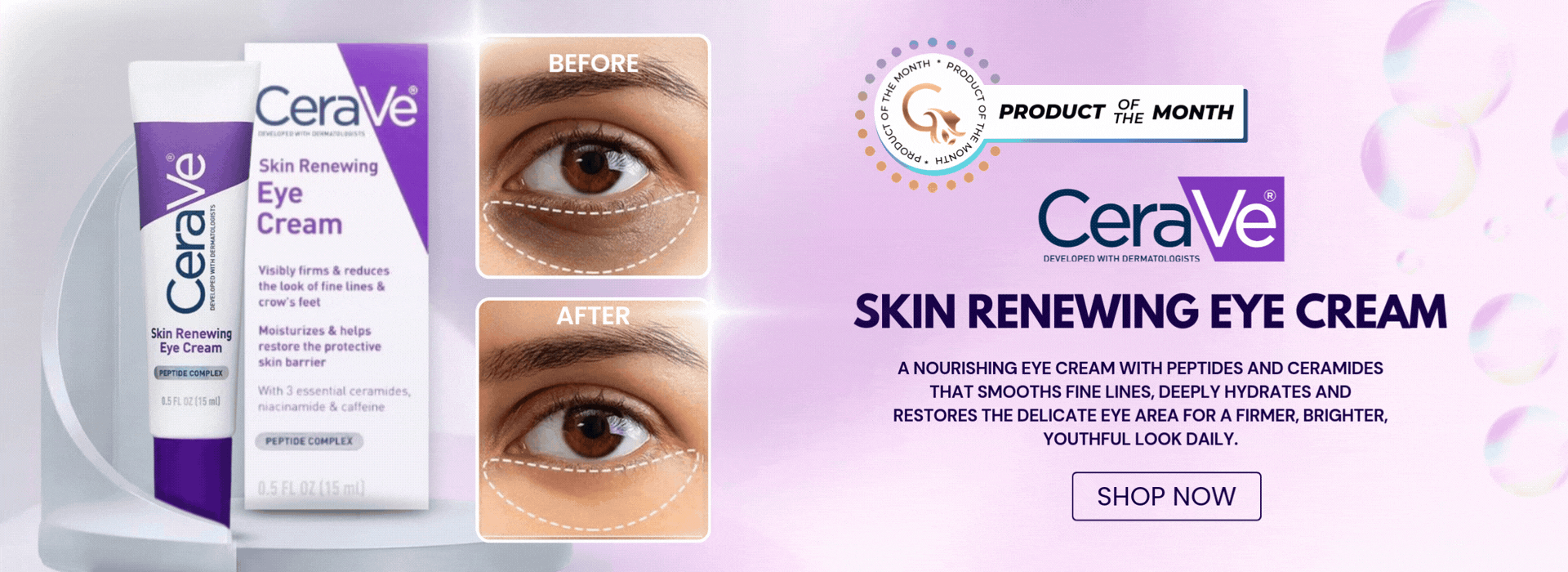 Home CeraVe Skin Renewing Eye Cream, cosmetics, glowmarketing.lk, Beauty Products in Sri Lanka