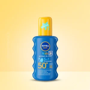 Nivea Kids Protect & Care Coloured Spray Suncream SPF50 200ml Nivea Kids Protect & Care Coloured Spray Suncream SPF50
