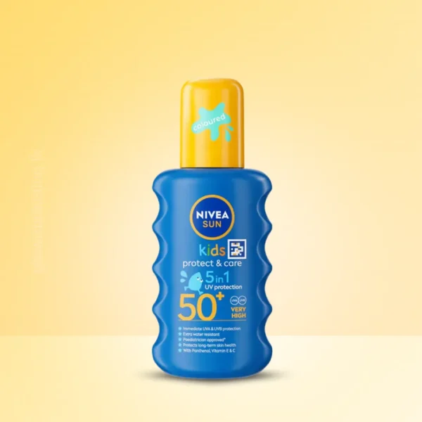 Nivea Kids Protect & Care Coloured Spray Suncream SPF50