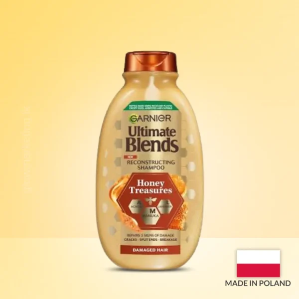 Garnier Ultimate Blends Honey Strengthening Shampoo for Damaged Hair 400ml