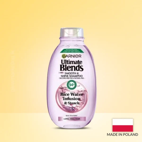Garnier Smooth & Shine Rice Water Shampoo Online in Sri Lanka