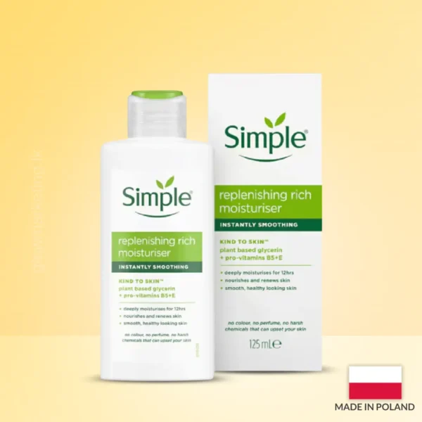 Buy Simple Replenishing Rich Moisturiser 125ml in Sri Lanka