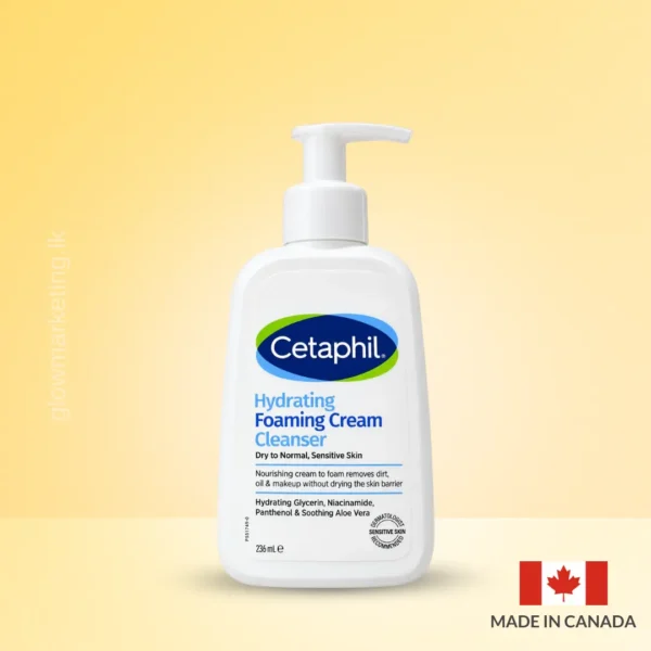 Cetaphil Hydrating Foaming Cream Cleanser 236ml Sri Lanka At glowmarketing.lk