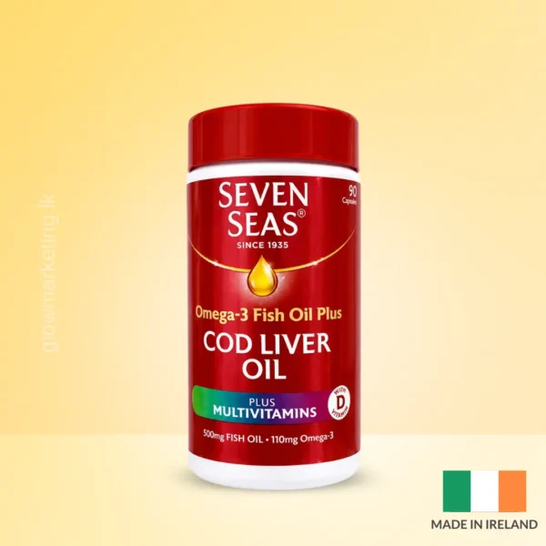 Seven Seas Omega 3 Fish Oil Plus Cod Liver Oil + Multivitamins - 90 Capsules